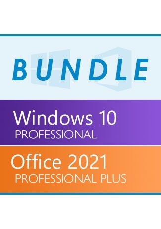  Windows 10 Professional + Office 2021 Professional Plus- Spring Bundle