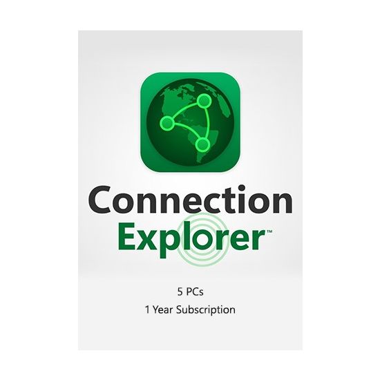 Connection Explorer - 5 PCs/ 1 Year Subscription