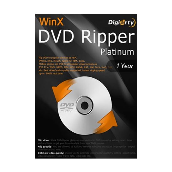 WinX DVD Ripper-  1 Year Key
